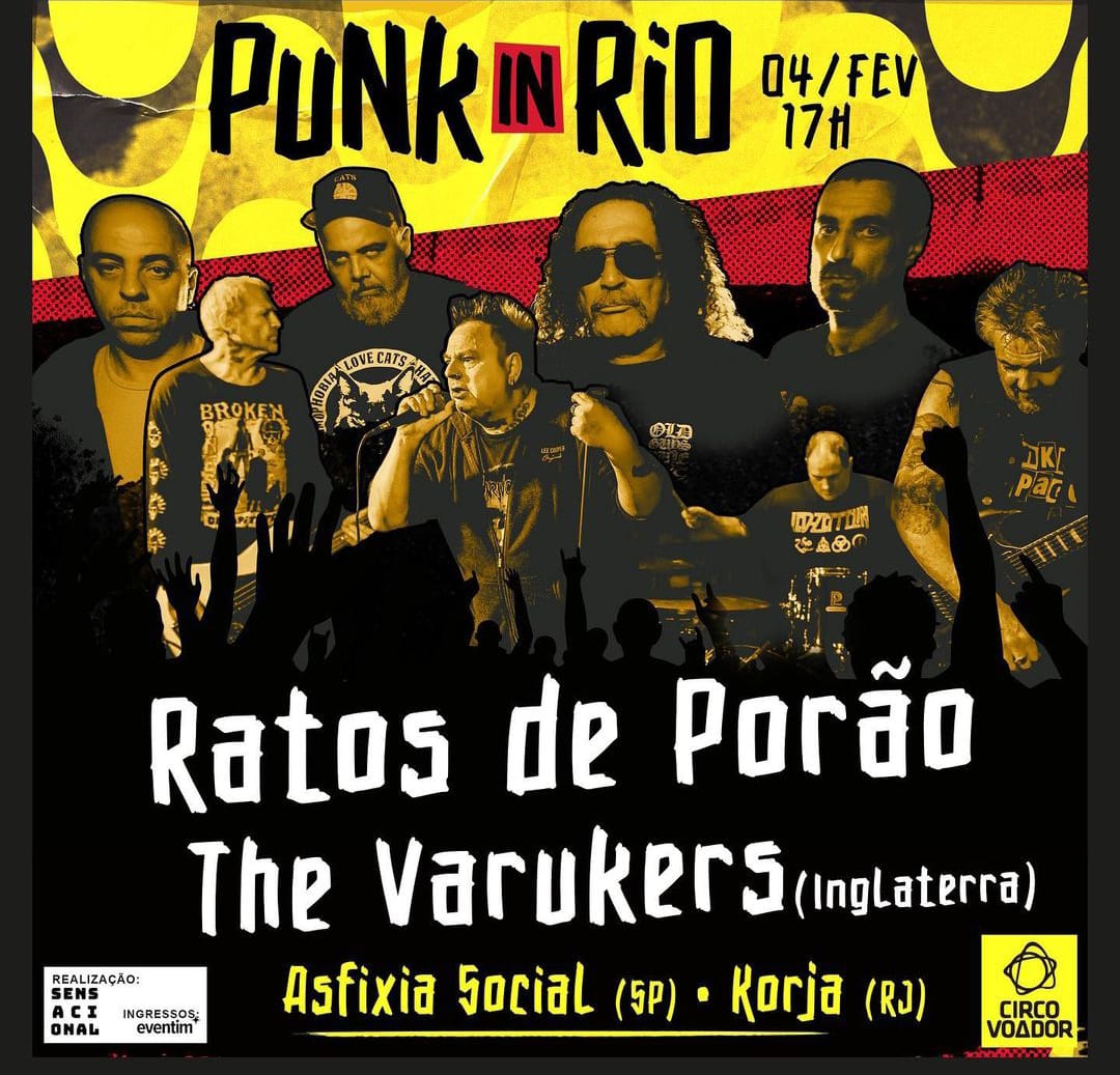 PUNK IN RIO: THE VARUKERS + RATOS DE PORÃO