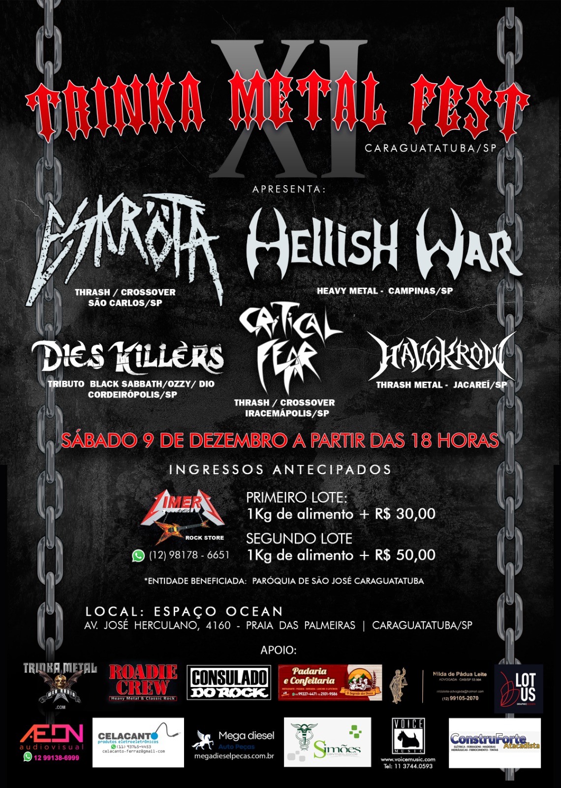 XI Trinka Metal Festival Caraguatatuba S/P 