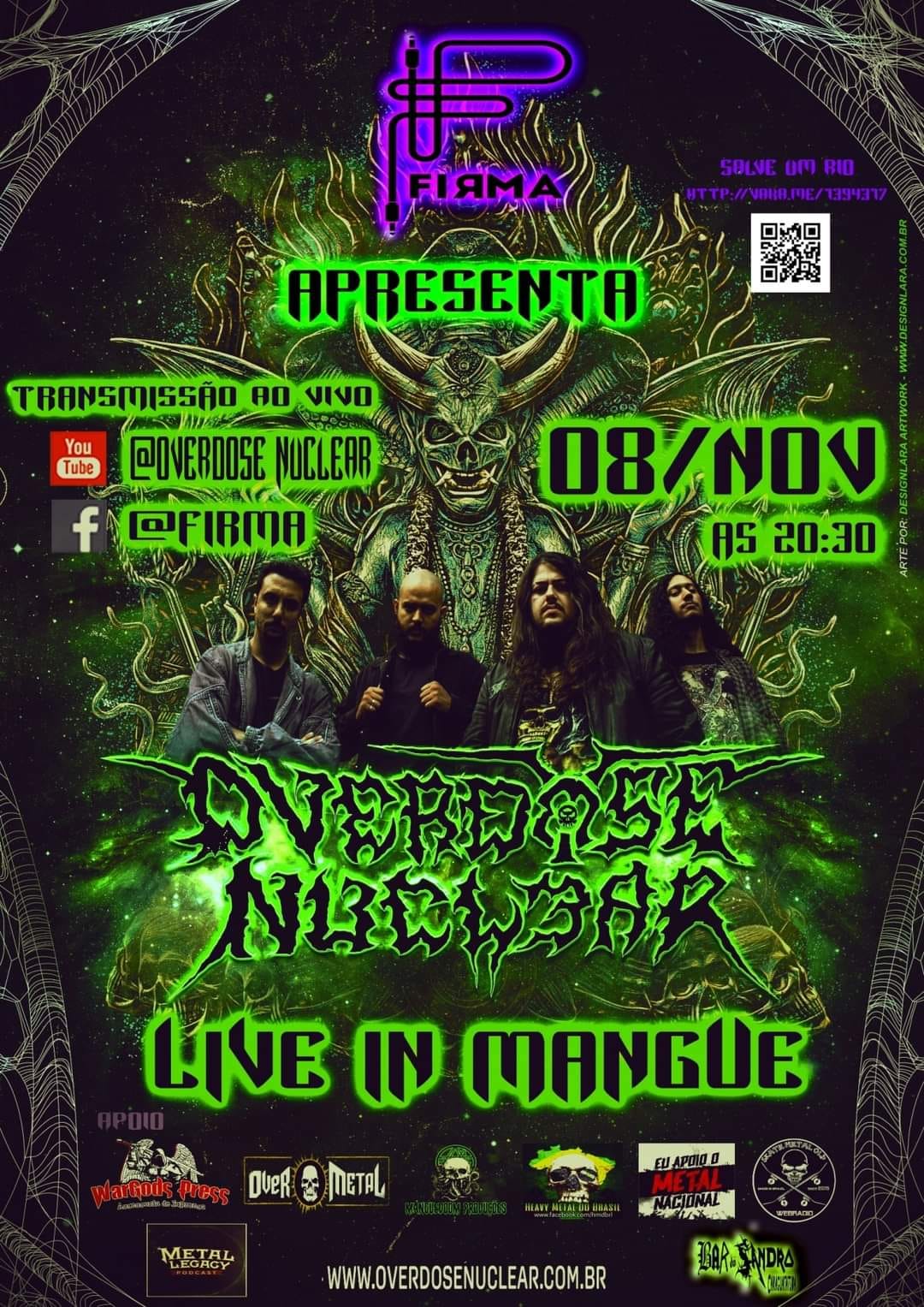 Overdose Nuclear: Show beneficente "Live in Mangue" será 08/NOV/2020