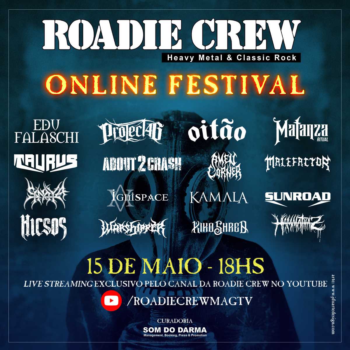Segunda edição do "Roadie Crew - Online Festival" acontece nesta sexta