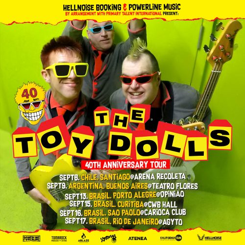 The Toy Dolls volta ao Brasil em setembro com turnê de 40 anos