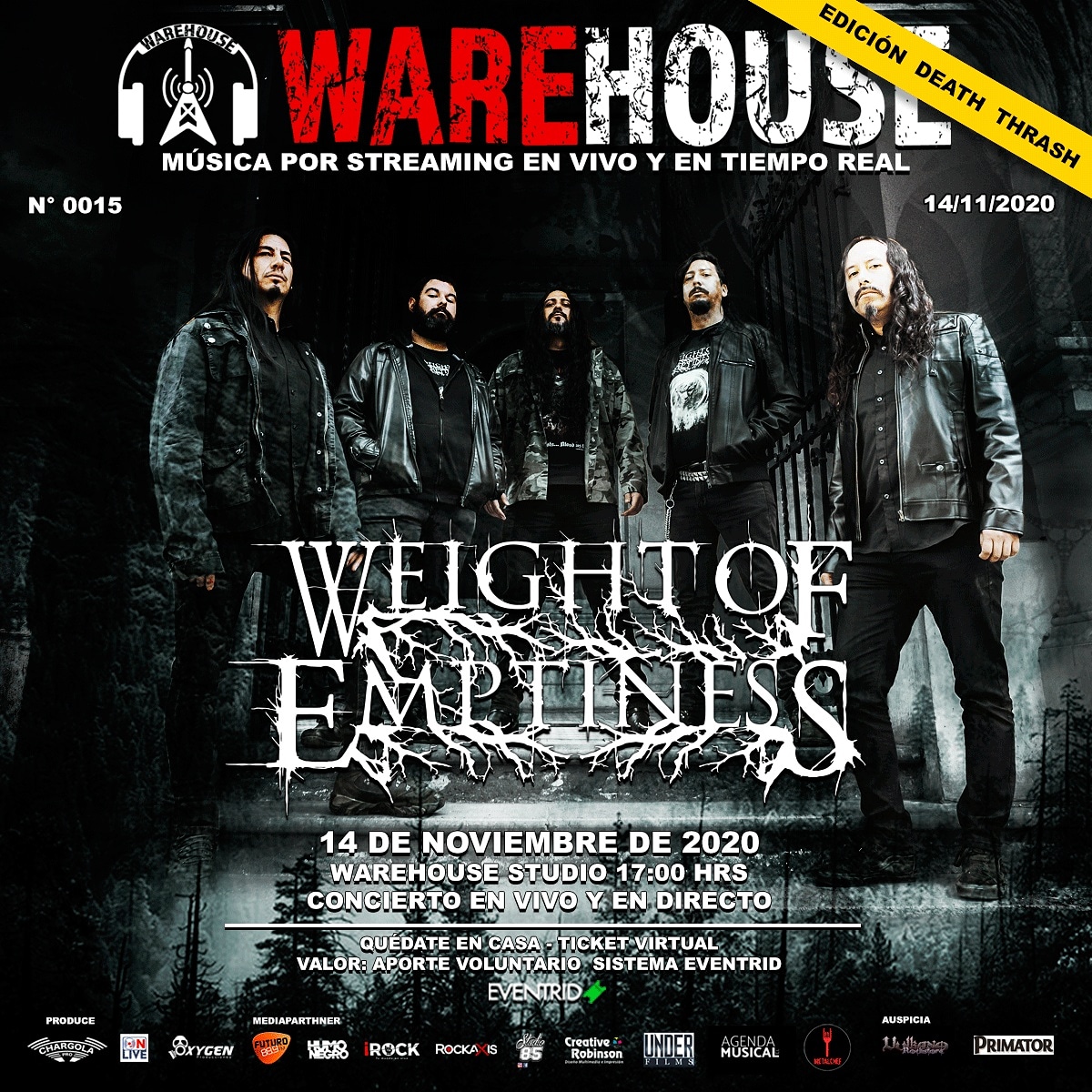 WEIGHT OF EMPTINESS: Anunciado show ao vivo e online da banda!