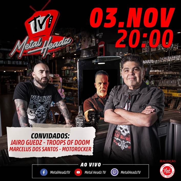 Motorocker: vocalista Marcelus dos Santos concede entrevista ao canal “Metal Headz” dia 03 de novembro